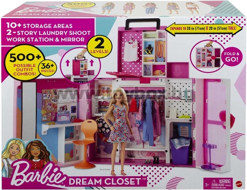 Barbie® HGX57 - Dream Closet™ Doll and Playset