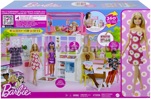 Barbie® HCD48 - Dollhouse Playset