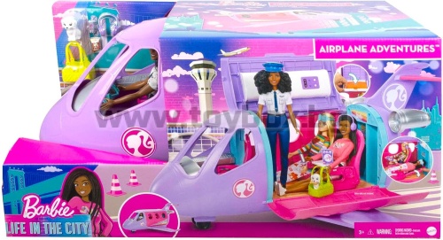 Самолета на Барби - Barbie City Life, самолет с пилот