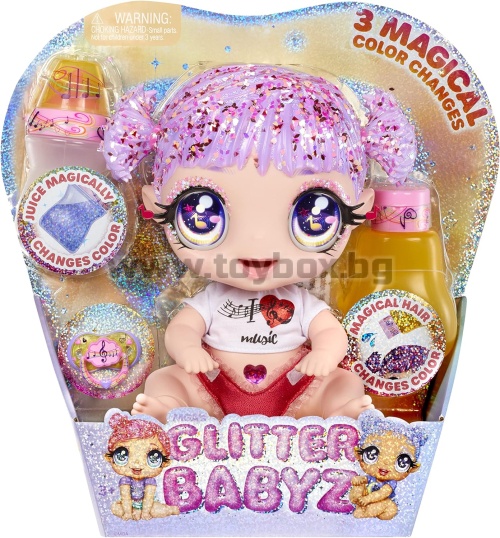 Блестяща кукла MGA Babyz Melody - с 3 вълшебни промени на цвета