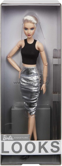 Кукла Barbie Looks - блондинка с къса прическа
