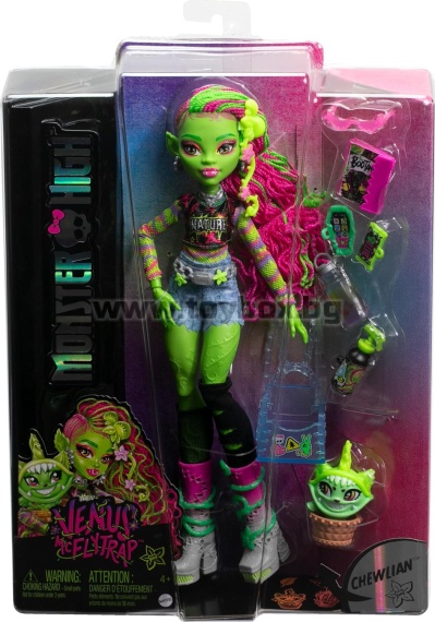 Кукла Monster High McFlytrap , с любимец чудовищно растение