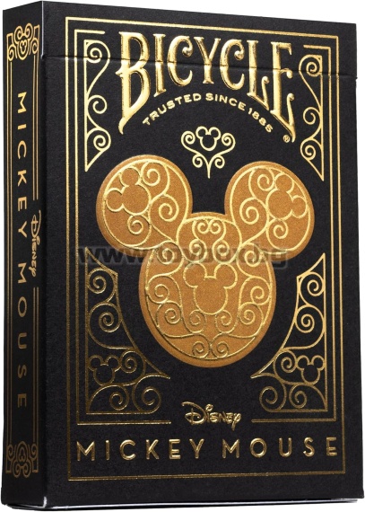 Карти за игра Bicycle Black & Gold Mickey - специално издание