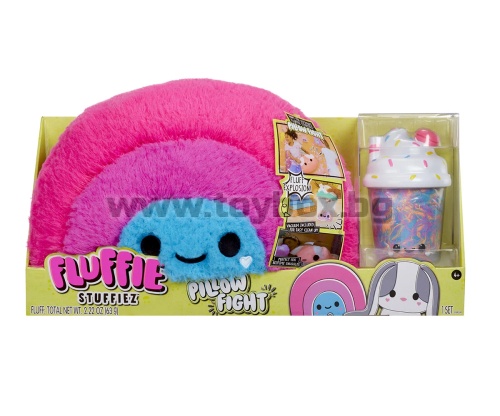 Плюшени играчки - Fluffie Stuffiez: Епичен бой с мекички възгланици, трицветна дъга
