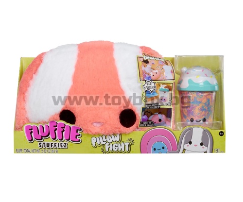 Плюшени играчки - Fluffie Stuffiez: Епичен бой с мекички възгланици, оранжев заек