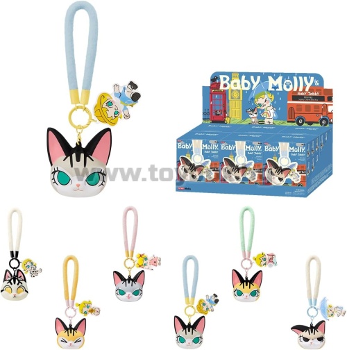 Ключодържател - талисман POP MART Baby Molly & Baby Tabby