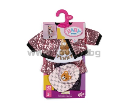 Baby Born - Блестящ тоалет за кукла 43 см