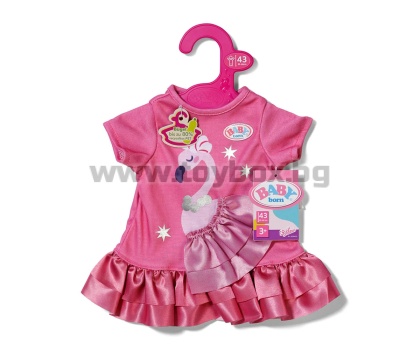 Baby Born - Рокля с фламинго за кукла 43 см