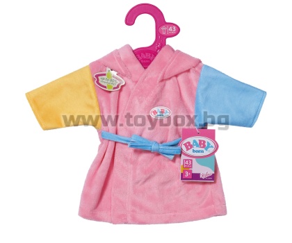 Baby Born - Халат за баня за кукла 43 см
