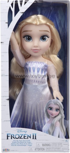  Кукла Елза Disney Frozen 2, Снежната кралица - 35 см в емблематична модна рокля