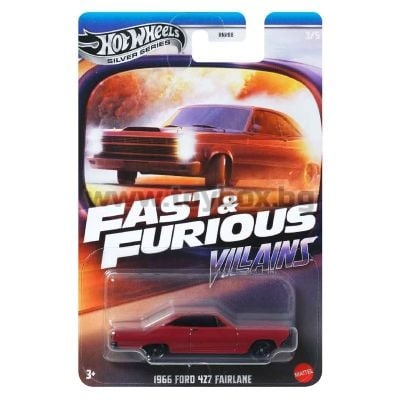 Метална количка Hot Wheels - Fast & Furious, Villains 1966 Ford 427 Fairlane