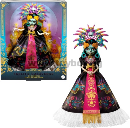 Колекционерска кукла Monster High Skelita Calaveras Día de Muertos 2025 - с Ацтекска роба