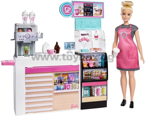 Кукла Barbie - Игрален комплект за приготвяне на кафе