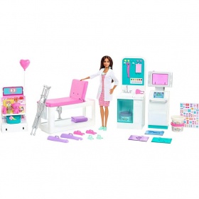 Игрален комплект Barbie - Спешен кабинет с кукла