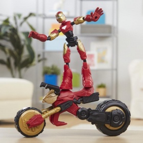 Marvel Bend and Flex, Flex Rider Iron Man Action Figure Toy