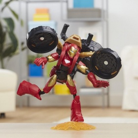 Marvel Bend and Flex, Flex Rider Iron Man Action Figure Toy