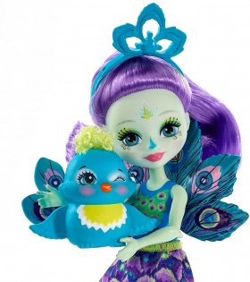 Кукла Enchantimals с животно - Patter Peacock & Flap