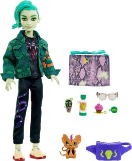 Кукла Monster High, Deuce Gorgon с аксесоари и домашен любимец мишка