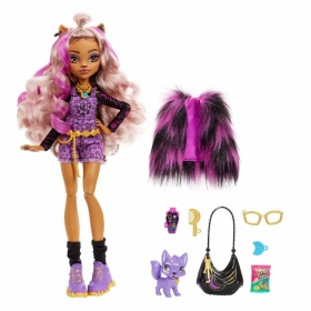 Кукла Monster High, Clawdeen Wolf с аксесоари и домашен любимец вълк
