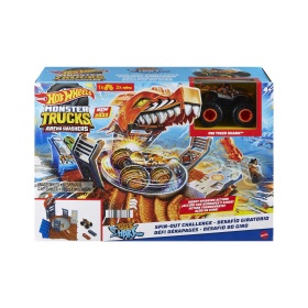 Комплект Hot Wheels - Monster Trucks Arena Smashers, Tiger Shark Spin-Out Challenge