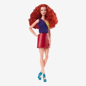 Кукла Barbie Looks къдрава червена коса, #13