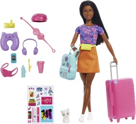 Barbie Игрален комплект кукла Барби "Бруклин" на път