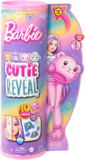 Кукла Barbie Cutie Reveal - Комплект супер изненада: Розово мече