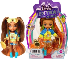 Кукла Barbie  Extra Minis  - брюнетка с оранжеви кичури
