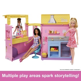 Mattel HPL71 - Barbie Lemonade Truck Playset with 25 Pieces