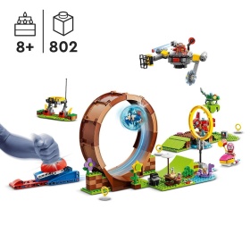 LEGO® Sonic the Hedgehog™ 76994 - Соник - игра с лупинги в зелената зона