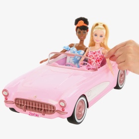 Barbie The Movie - Радиоуправляема кола Corvette, базирана на реалния модел Stingray от 1956 г