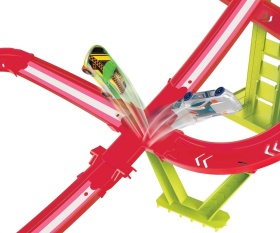 Hot Weels Neon Speeders - Комплект Скоростен небостъргач с неонов състезател