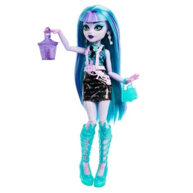Кукла Monster High Twyla с гардероб и 19 изненадващи модни аксесоара,серия неон