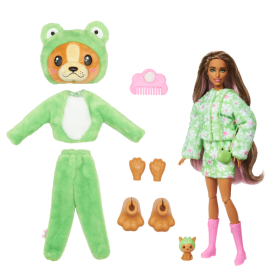 Кукла Barbie Cutie Reveal- Комплект супер изненада, кученце облечено като жаба