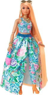 Кукла Barbie Extra Fancy  - светло оранжева супер дълга коса със златни кичури