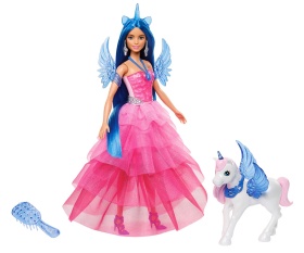 Кукла Barbie - Комплект принцеса и еднорог
