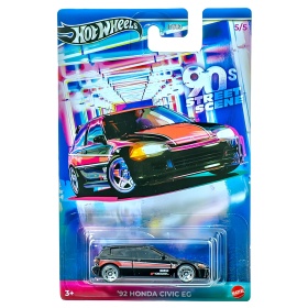 Метални колички Hot Wheels 90's Street Scene, '92 Honda Civic EG