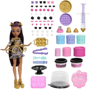 Комплект за рожден ден Monster High Scary Sweet с кукла Clawdeen Wolf