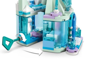LEGO® Disney Princess 43278 - Минизамък Арендел и леденият дворец на Елза