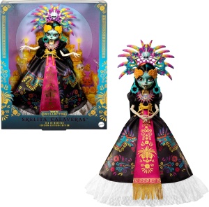 Колекционерска кукла Monster High Skelita Calaveras Día de Muertos 2025 - с Ацтекска роба