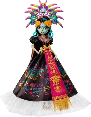 Колекционерска кукла Monster High Skelita Calaveras Día de Muertos 2025 - с Ацтекска роба
