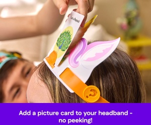 Игра "Какво съм аз" Headbandz с въпроси