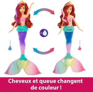 Кукла Disney Princess - Русалката Ариел с подвижна опашка и морско конче