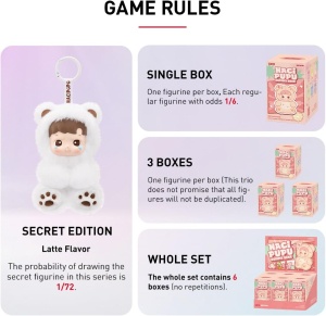 Колекционерска фигурка-ключодържател POP MART HACIPUPU Gummy Bear 