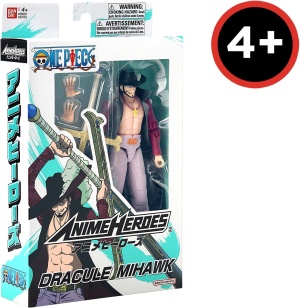 BANDAI - Аниме герой - One Piece - фигурка Дракуле Михоук 17 см 