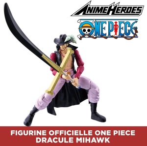BANDAI - Аниме герой - One Piece - фигурка Дракуле Михоук 17 см 