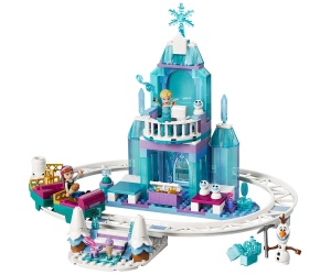 LEGO® Disney Princess 43281 - Леденият замък на Елза и приключение със снежно влакче