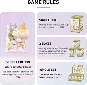  Фигурки  POP MART DIMOO от серията „Изчезналият ден“ 