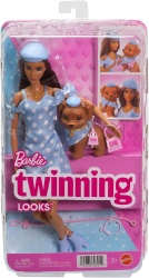 Кукла Барби Twinning Looks с кученце