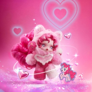 Колекционерска фигурка-ключодържател POP MART SKULLPANDA  - My Little Pony 
